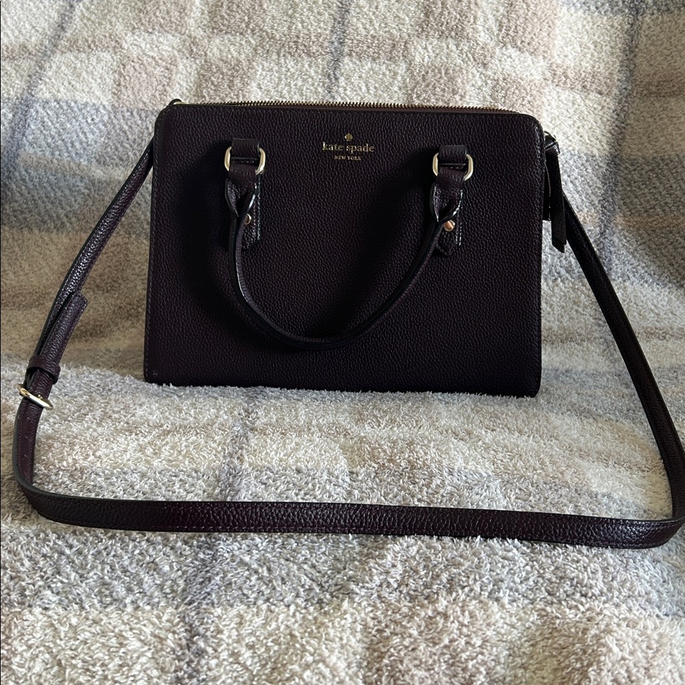 Kate Spade Dark Burgundy Satchel Bag